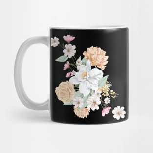 Roses flower, flowers, rose, rose flowers, simple design, floral Mug